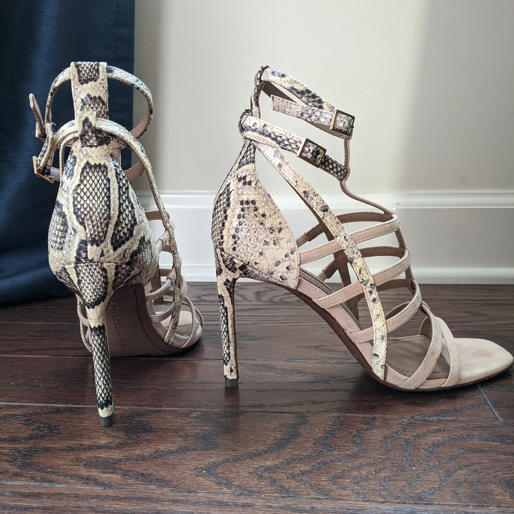 BCBG MAXAZRIA Nude Print Ilsa Heels